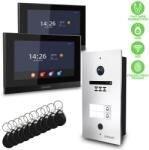 EVOLVEO DoorPhone ID-2, videofon cu 2 fire pentru două apartamente, cu RFID, și suport pentru camere ONVIF (DP-ID-2-S)