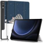  Nyomtatás intelligens záró tok a Samsung Galaxy Tab S9 FE+ készülékhez - macska (660204456D)