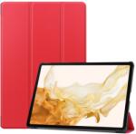  Intelligens záró tok Samsung Galaxy Tab S9+/Tab S10+ készülékhez - piros színű (660203818E)