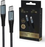Extralink Smart Life USB Type-C to Type-C Black USB-C to USB-C Cable 120cm (CABESL07)