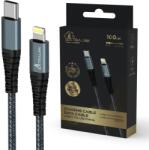 Extralink USB-C to Lightning Cable Extralink Smart Life Black, 100cm (CABESL06)