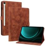  Virágok záródó tok Samsung Galaxy Tab S11 készülékhez - barna (6602010029A)