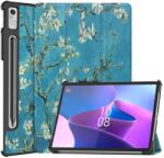  Nyomtatás intelligens záró tok Lenovo Tab P11 Pro (2. Gen) - fehér virágok (660201719G)