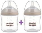 Canpol babies Промо комплект бебешки шишета Canpol - Natural Shape, 0 м+, 2 х 150 ml (2x 35/400) - baby