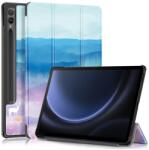 Nyomtatás intelligens záró tok Samsung Galaxy Tab S9 FE+ készülékhez - absztrakt minta (660204456A)