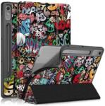  Patte intelligens záró tok Lenovo Tab P12 táblagéphez - graffiti (660204151B)