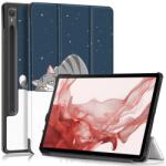  Nyomtatás intelligens záró tok Samsung Galaxy Tab S9/Tab S10 készülékhez - macska (660203793D)