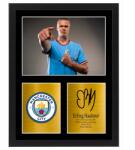 BELATONI Vászonkép Erling Haaland Manchester City autogram replika ajándék 30x20 cm (Erling Haaland CIty 30x20 cm)