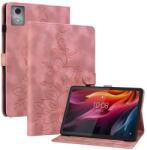  Virágok záró tok Lenovo Tab K11 Plushoz - rózsaszín (6602007023A)