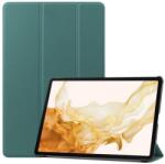  Pozicionáló intelligens PU bőr tablet tok Samsung Galaxy Tab S8 Plus - zöld (101244194E)