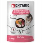 ONTARIO gyógynövényes termékcsalád Táskás eledel kiscicáknak Csirke májjal, (8595681808172)