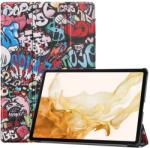  Nyomtatás intelligens záró tok Samsung Galaxy Tab S9+/Tab S10+ - graffiti (660203821D)