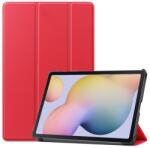  Állítható PU bőr tok Samsung Galaxy Tab S7 táblagéphez - piros színű (101228807H)