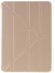  Origami összecsukható PU bőr pénztárca tok iPad Air (2020)/Air (2022) tablethez - világosbarna színben (101124388C)