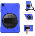 Hibrid tok kéztartóval és vállpánttal a Samsung Galaxy Tab A 10.1 (2019) SM-T515 táblagéphez - kék színű (101219353D)