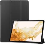  Pozicionáló intelligens PU bőr táblagép tok Samsung Galaxy Tab S8 Plus - fekete (101244194A)