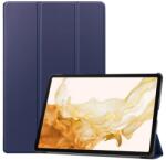  Pozicionáló intelligens PU bőr táblagép tok Samsung Galaxy Tab S8 Plus - sötétkék (101244194F)