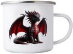  Fehér bádog bögre 380ml képpel - sötét sárkány (HRNEK-PLECH-80X87-262)