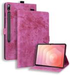  Virágok záró tok Samsung Galaxy Tab S11 Ultra - rózsaszínű (6602010086B)
