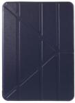  Origami összecsukható PU bőrből készült pénztárca tablet tok iPad Air (2020)/Air (2022) - sötétkék (101124388F)
