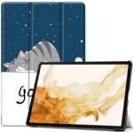  Nyomtatás intelligens záró tok Samsung Galaxy Tab S9+/Tab S10+ - macska (660203821E)