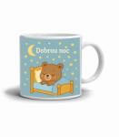  Fehér kerámia bögre 330ml képpel - jó éjszakát (HRNEK-90X82-BILY-20)