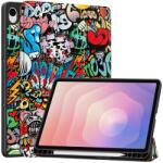  Patte intelligens záró tok Samsung Galaxy Tab S11 készülékhez - graffiti (6602010055B)