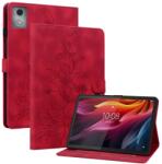  Virágok záró tok Lenovo Tab K11 Plus-hoz - piros (6602007023E)