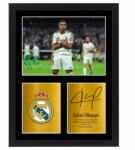 BELATONI Kylian Mbappé festmény Real Madrid keretben autogram reprint 30x20 cm (Kylian Mbappe 40x30 cm)