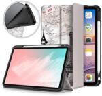  Patte intelligens PU bőr pénztárca tok iPad Air (2020)/Air (2022) - Eiffel-toronyhoz (101123025C)