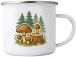  Fehér bögre 380ml képpel - gombák az erdőben (HRNEK-PLECH-80X87-71)