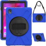  Pántos tartós fedél kéztartóval és vállpánttal Lenovo Tab M10 Plus-hoz TB-X606F/X/V - kék (101804400F)