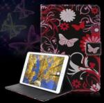  Emotive pattintható könyvtáska iPad mini 4 készülékhez - pillangó (10110279D)
