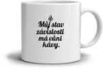  Fehér kerámia bögre 330ml képpel - kávé idézet 2 (HRNEK-90X82-BILY-2)