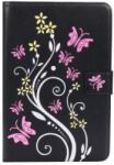  Pillangó PU bőr könyvtáska iPad mini, iPad mini 2, iPad mini 3 iPad minihez - fekete (10117992A)
