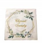 PAW Szalvéta keresztelőre Eukaliptusz koszorú 20db