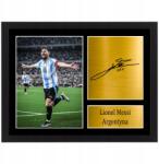 BELATONI Leo Messi képkeretben dedikált Argentína ajándék dekoráció 30x20 cm (Leo Messi Arg. 30x20 cm)