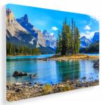 BELATONI Prémium vászonkép Hegyek tó tájkép természet 40x30 cm (Obraz na ścianę Jezioro)