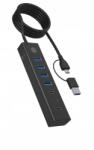 Icy Box Docking Station Icy Box Hub USB 3.2 Gen 1 IcyBox IB-HUB1737-C3: 7 Porturi (3x USB-C, 4x USB-A) (61065)