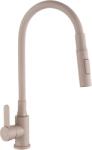 INVENA DALIS ECO mosogató csaptelep flexibilis kifolyóval, matt bézs BZ-64-003-L (BZ-64-003-L)