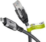 Goobay Cablu LAN Ethernet USB-C 3.1 la RJ45 1.5m Cat6 compatibil si pt. Apple Thunderbolt 3 negru Goobay 70697 (70697)