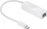 Goobay Adaptor retea GIGABIT 10/100/1000MBS RJ45 mama - USB C tata 0.2m alb Goobay (66255)
