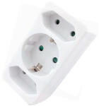 Entac HÁLÓZATI ADAPTER 3 ALJZAT (1 FÖLDELT, 2 EURO) EPAG-1EE2E (EPAG-1EE2E)