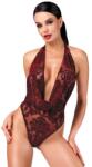 Noir Handmade F386 Kink Royal Cascade Bodysuit Burgundy, XXL (52-54)