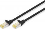 ASSMANN Patch Cord Digitus by Assmann DK-1644-A-0025/BL S/FTP Cat6a 0.25m Black (DK-1644-A-0025/BL)