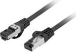 Lanberg Cablu Patchcord Lanberg S/FTP cat. 8.1 0 25m LSZH CU fluke trecut negru (pcf8-10cu-0025-bk)