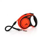 flexi Xtreme S - Автоматичен повод за куче- 5м лента, до 20кг - цвят оранж