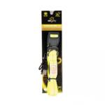 Duvoplus Nylon USB - светещ нашийник за кучета - жълт неон, обиколка 50-70 см, ширина 25 мм, Белгия - 1270017