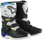  Alpinestars Tech 3S gyerek csizma fekete fehér kék (34110707)