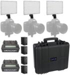 Dracast Kit Iluminare Dracast LED240 X Series On-Camera Bi-Color 3 Lampi cu Valiza Rigida